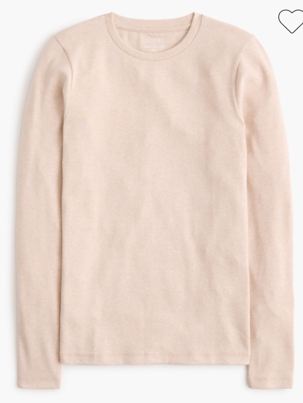 J. Crew Cream Heather Lightweight Crewneck Everyday Long Sleeve Top CA961 Small
